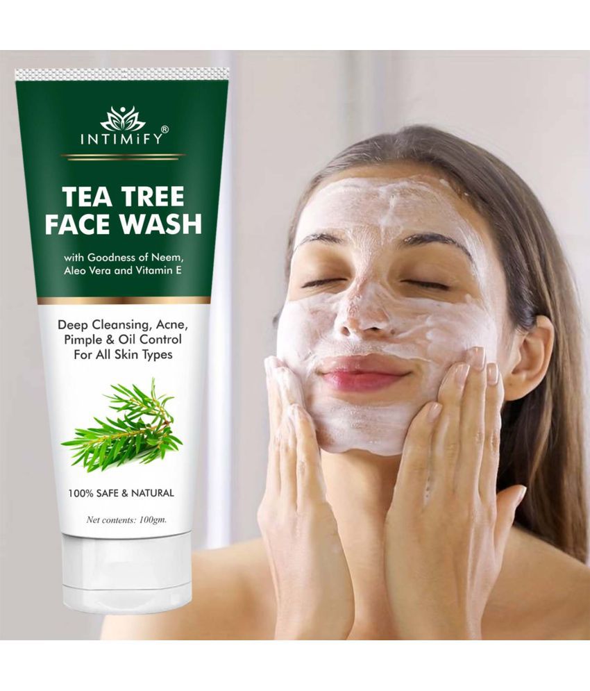     			Intimify Tea Tree Face Wash Face Wash Men Skin Lightening face Wash Anti tan Face Wash 100gm