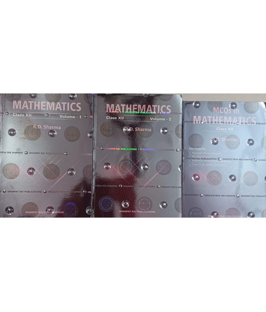     			Mathematics for Class 12 RD Sharma (Set of 3 BOOKS) -2024-25