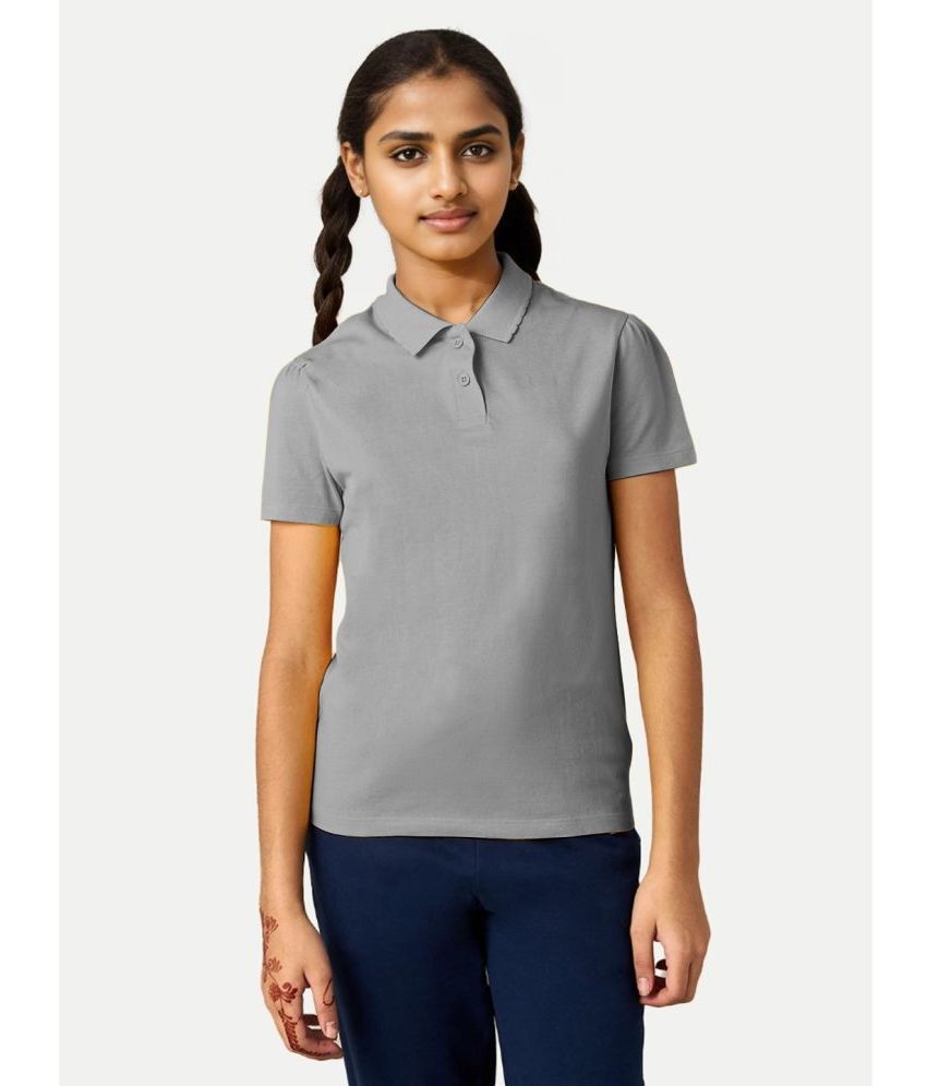     			Radprix Gray Cotton Blend Girls T-Shirt ( Pack of 1 )
