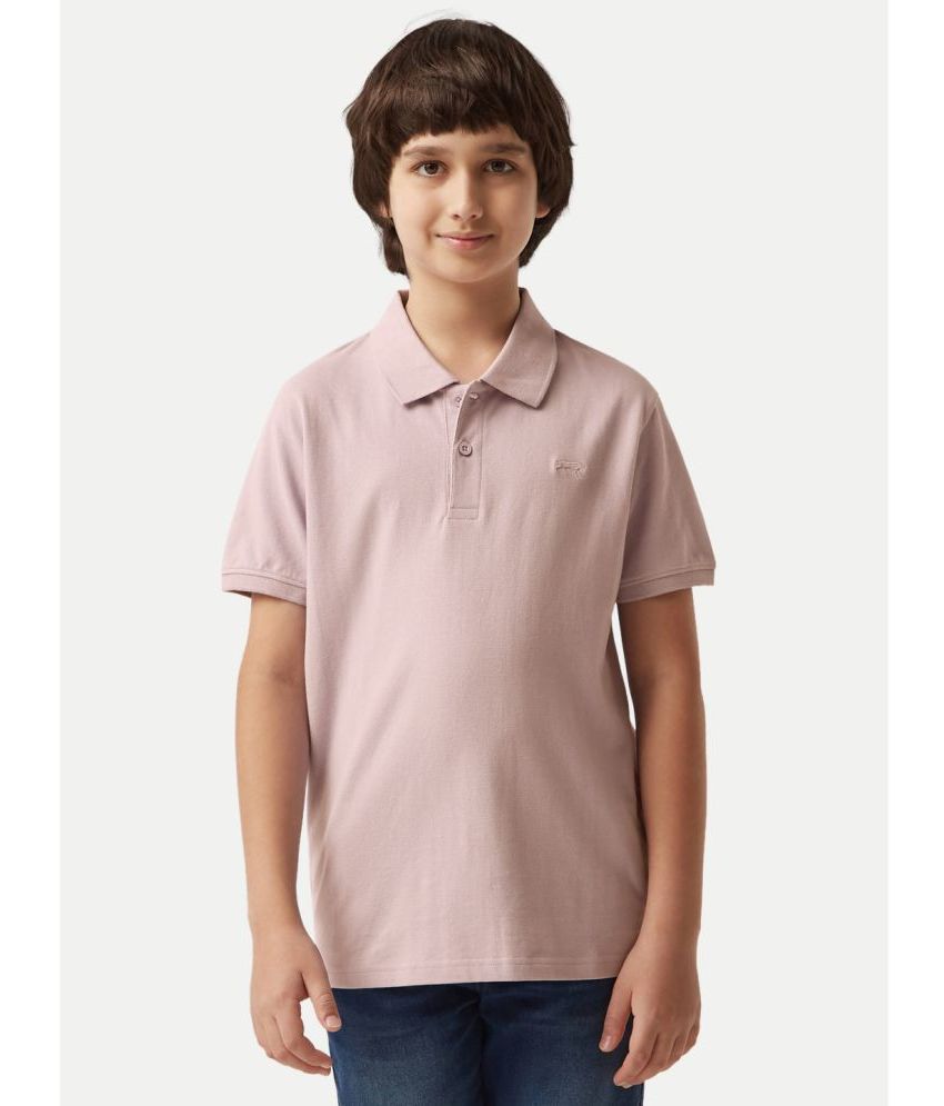     			Radprix Pink Cotton Blend Boy's Polo T-Shirt ( Pack of 1 )