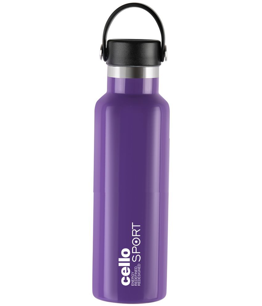     			Cello Aqua Bliss Vacusteel Purple Steel Flask ( 800 ml )
