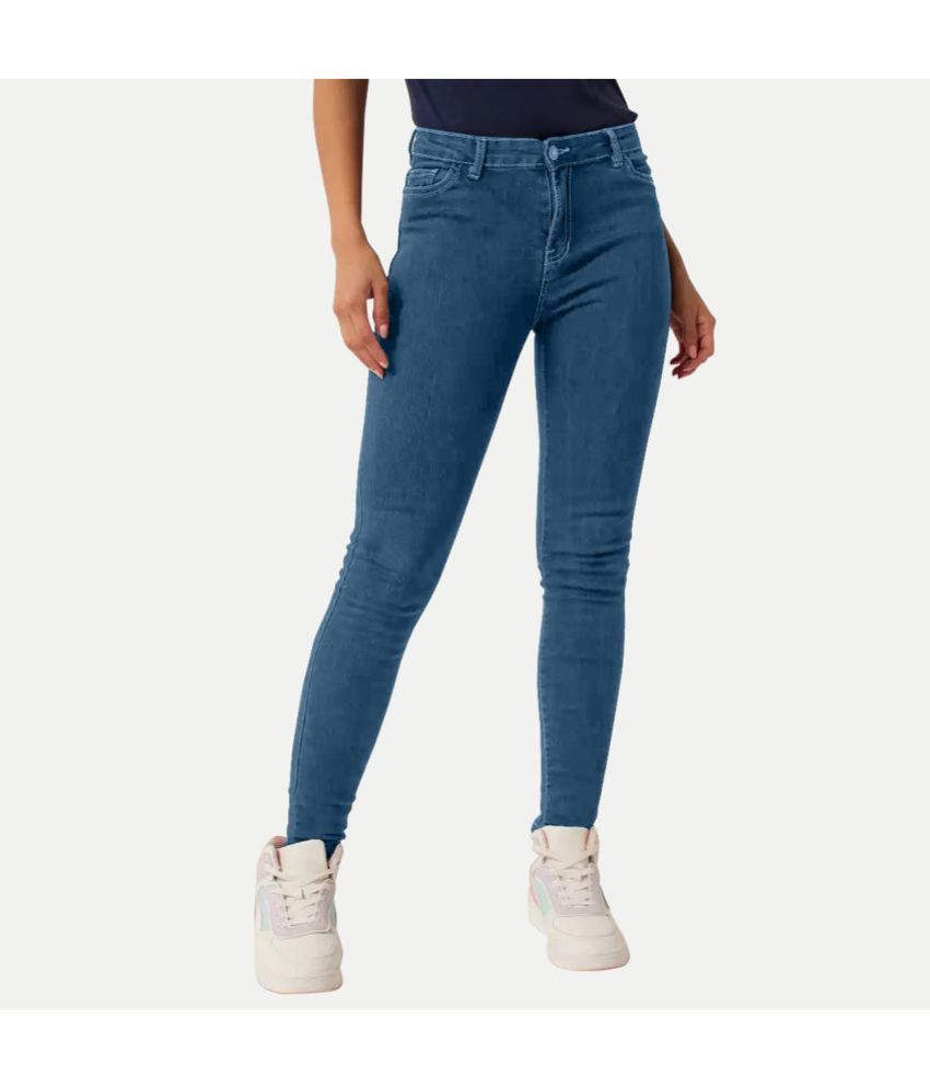     			Radprix - Navy Blue Denim Regular Fit Women's Jeans ( Pack of 1 )