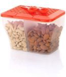 FIT4CHEF Dry Fruit Box PET Orange Multi-Purpose Container ( Set of 1 )