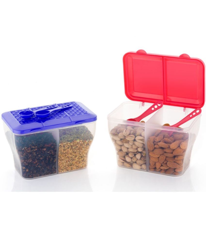     			FIT4CHEF Dry Fruit Box PET Multicolor Multi-Purpose Container ( Set of 2 )