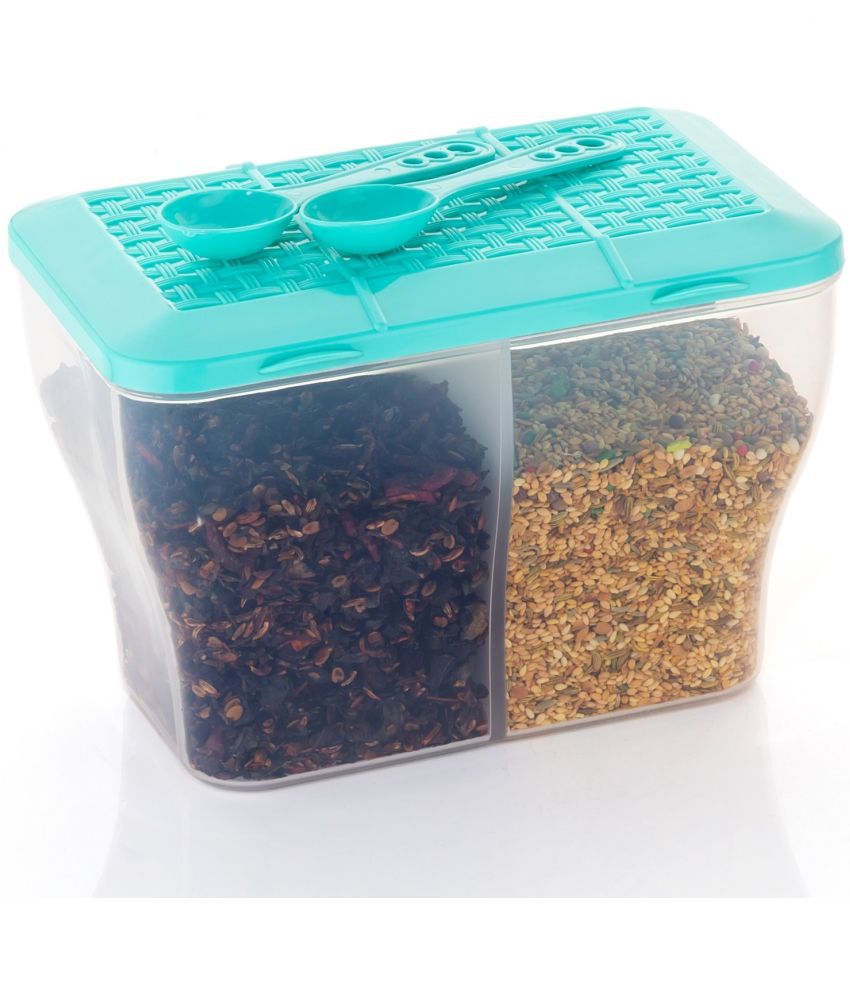     			FIT4CHEF Mukhwas Container PET Teal Food Container ( Set of 1 )