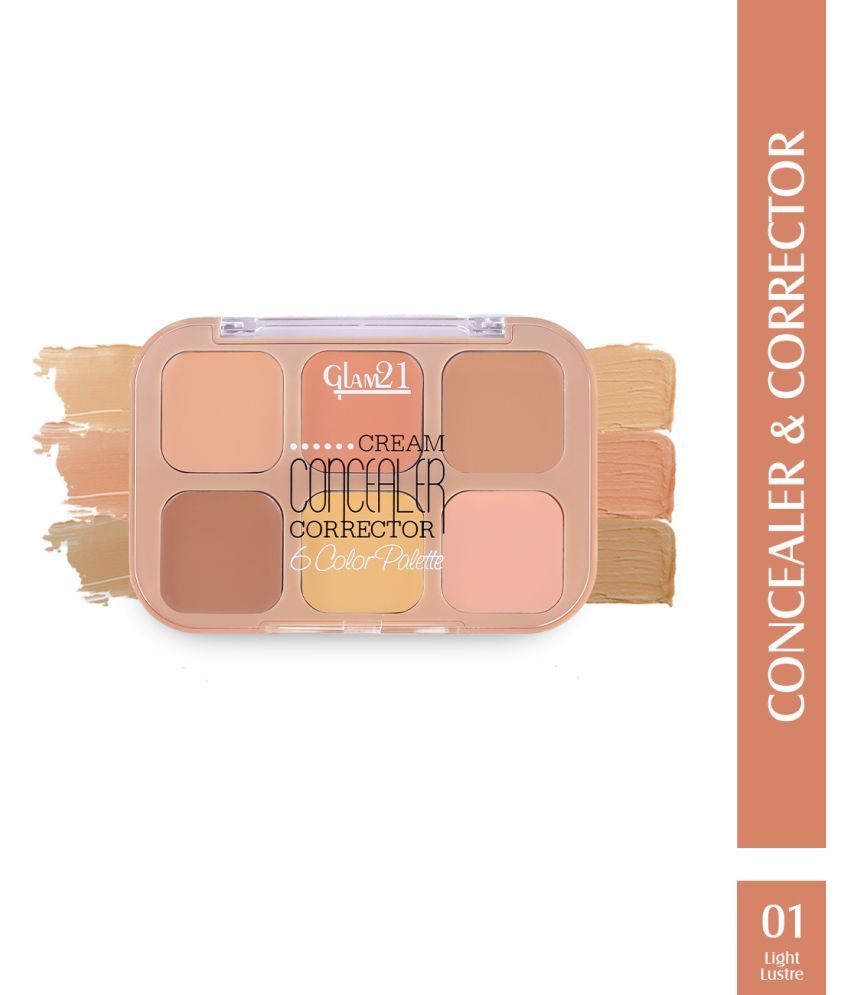     			Glam21 Cream Concealer Corrector Palette Creamy Texture Easy to Blend 9g Light Lustre01