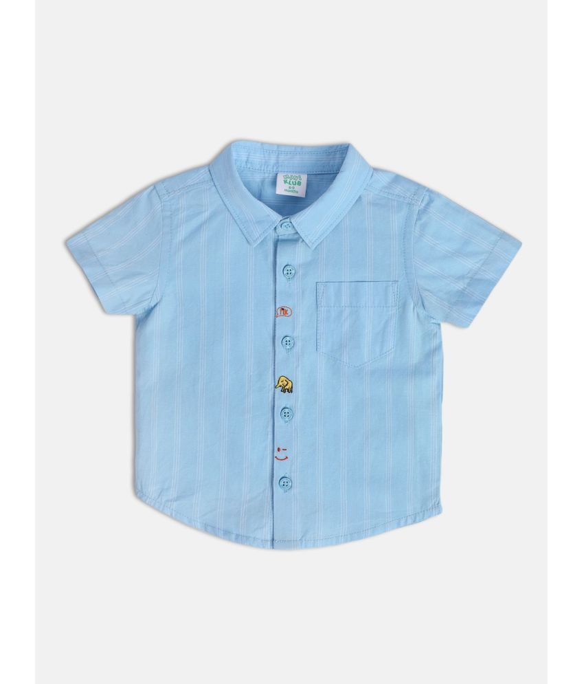     			MINI KLUB Blue Baby Boy Shirt ( Pack of 1 )