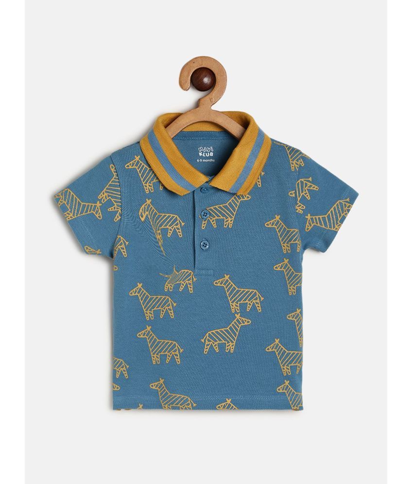     			MINI KLUB Blue Baby Boy Polo T-Shirt ( Pack of 1 )