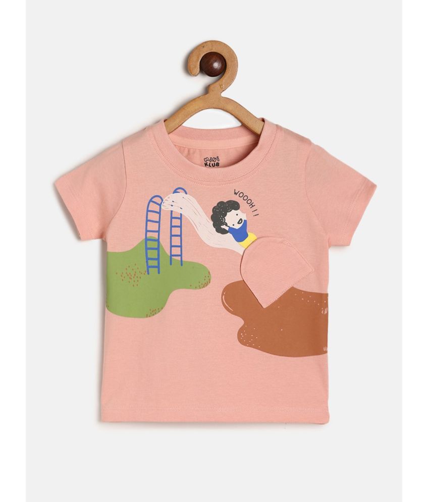     			MINI KLUB PeachPuff Baby Boy T-Shirt ( Pack of 1 )