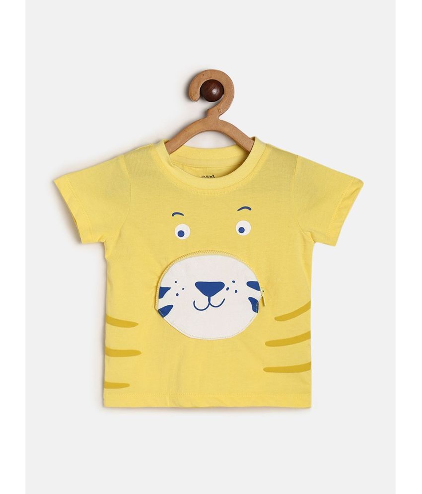     			MINI KLUB Pack of 1 Baby Boys Cotton T-Shirt ( Yellow )