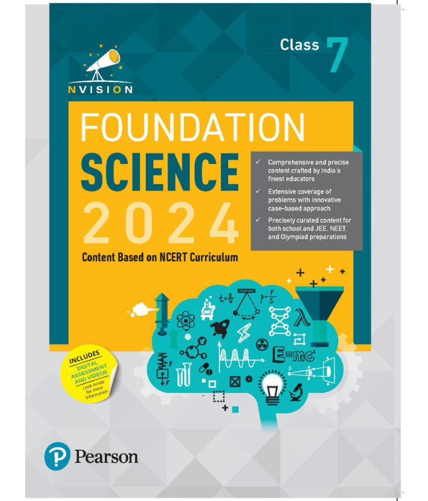     			Pearson - Nvision Foundation 2024  Science Class 7, | Based on NCERT Curriculum | School, JEE, NEET, Olympiad |