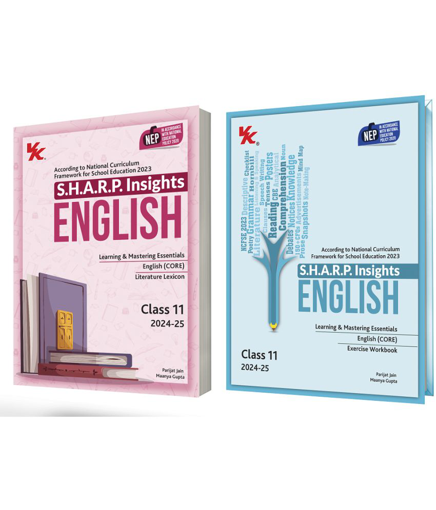     			S.H.A.R.P. Insights for English Lit. Lexicon with Exercise Workbook for Class 11 CBSE ( Set of 2 ) by Parijat Jain ( IIT-D, IIM-A ) & Maanya Gupta