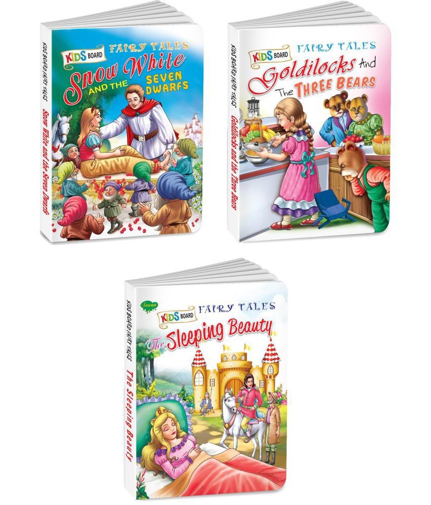     			Sawan Present Set Of 3 Books | Kids Board Fairy Tales | Snow White And The Seven Dwarfs, Goldilocks And The Three Bears And The Sleeping Beauty (Board Book, Manoj Publications Editorial Board)