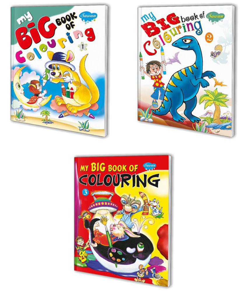     			Sawan Present Set Of 3 Colouring Book | My Big Book Of Colouring-1,2 And 3 (Perfect Binding, Manoj Publications Editorial Board)