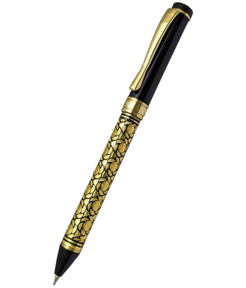     			UJJi Antique Design Golden Metal (Blue Ink) Ball Pen