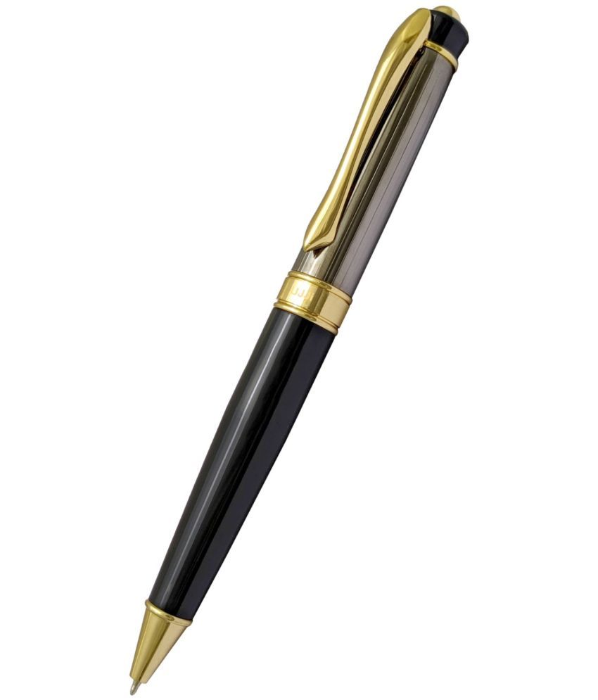     			UJJi Half Gunetal Colour Pen with Golden Part (Blue Ink) Ball Pen