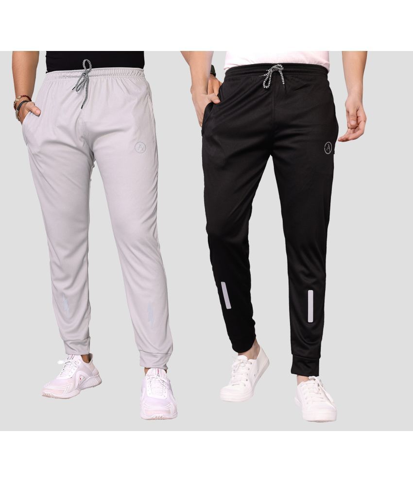     			Anand Multicolor Lycra Men's Joggers ( Pack of 2 )