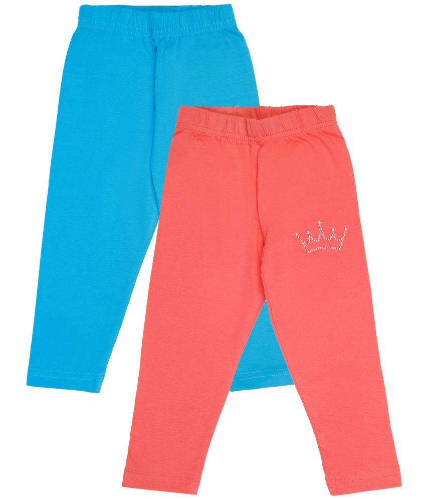     			Bodycare Multicolor Cotton Trackpant For Baby Girl ( Pack of 2 )