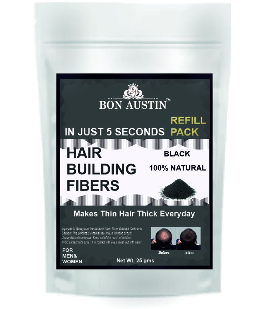     			Bon Austin Hair Building Fiber Instant Fuller Hair (Black) 25 gm