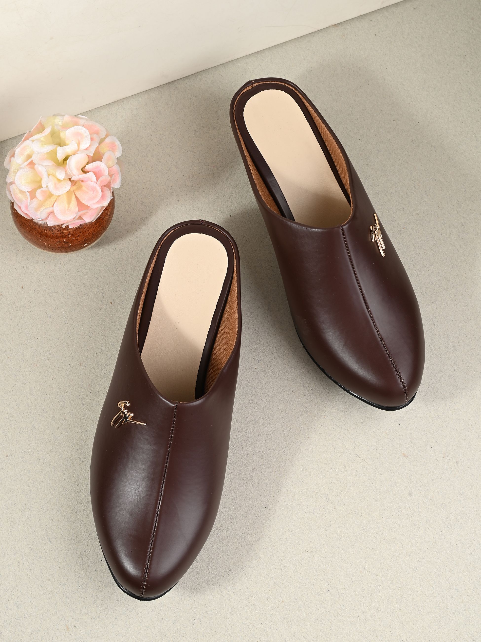     			Footloose Brown Women's Mules