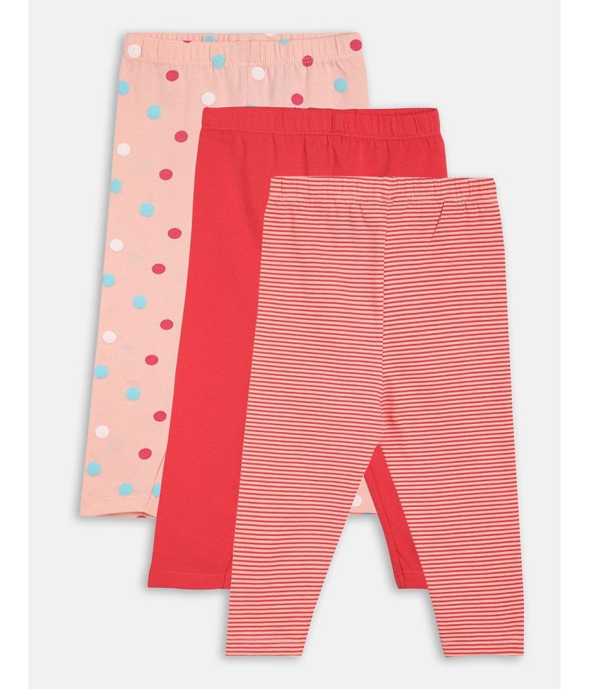     			MINI KLUB Multi Cotton Legging For Baby Girl ( Pack of 3 )