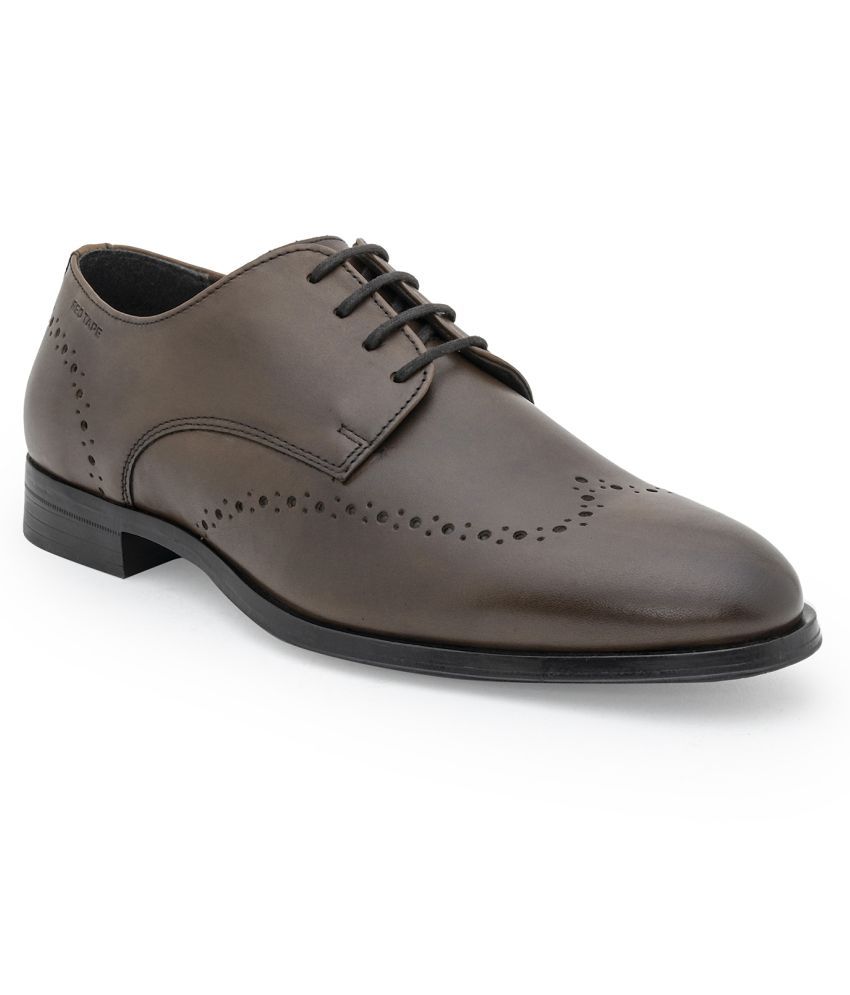     			Red Tape Brown Men's Brogue Formal Shoes