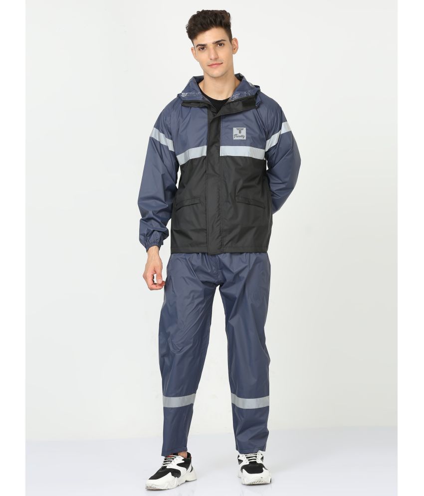    			TRINITIZ Navy Polyester Men's Raincoat ( Pack of 1 )