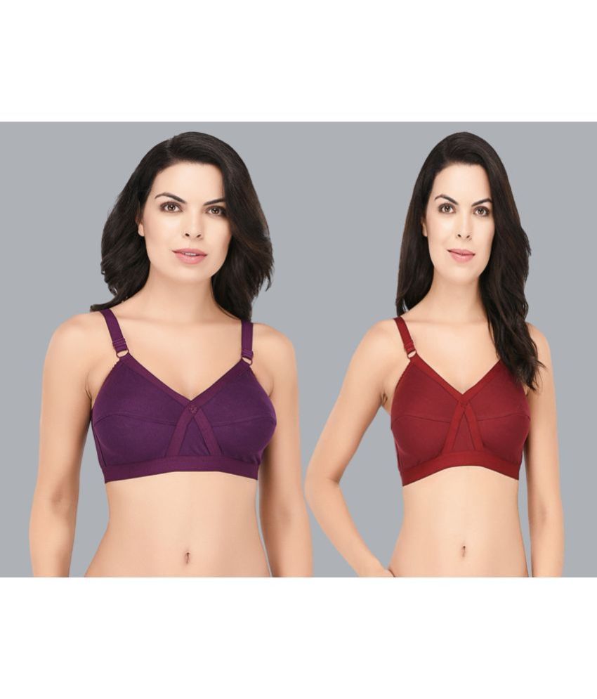     			Viral Girl Pack of 2 Cotton Women's Plunge Bra ( Maroon ) SD-ERTINA-MAROON-PURPLE