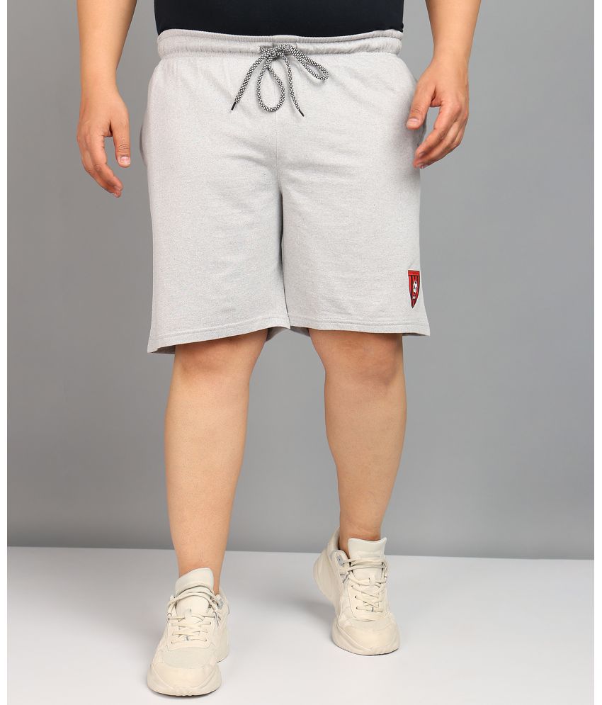     			XFOX Grey Melange Blended Men's Shorts ( Pack of 1 )