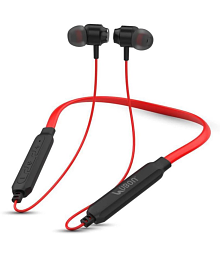 UBON CL-20 RED Bluetooth Bluetooth Neckband On Ear 12 Hours Playback Active Noise cancellation IPX4(Splash &amp; Sweat Proof) Red