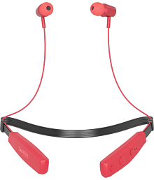 UBON CL-5620 Bluetooth Bluetooth Neckband On Ear 30 Hours Playback Active Noise cancellation IPX4(Splash &amp; Sweat Proof) Red