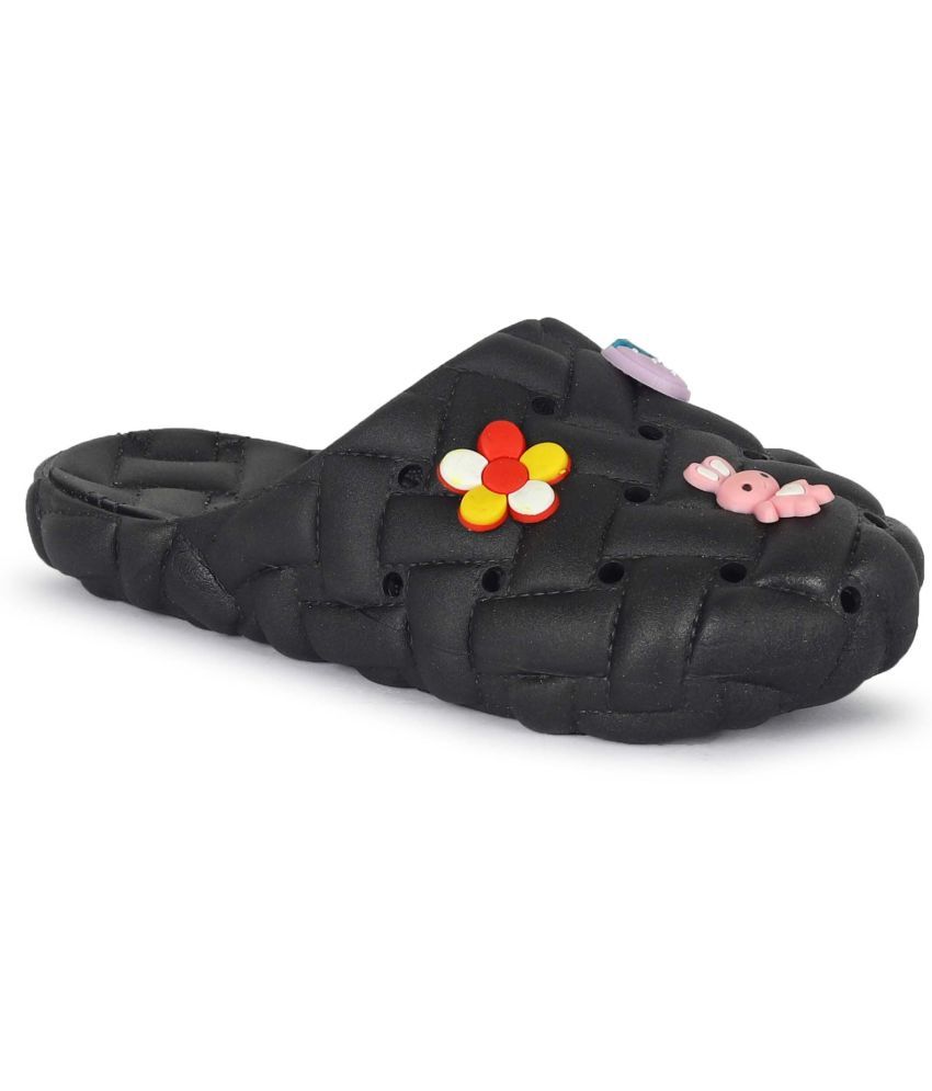     			Aadi Black Women's Toe Covered Flip Flop