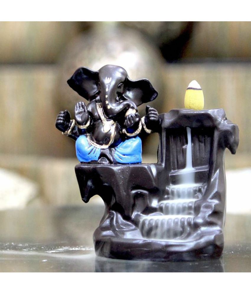     			BECKON VENTURE Backflow Ganesha Showpiece 14 cm - Pack of 1