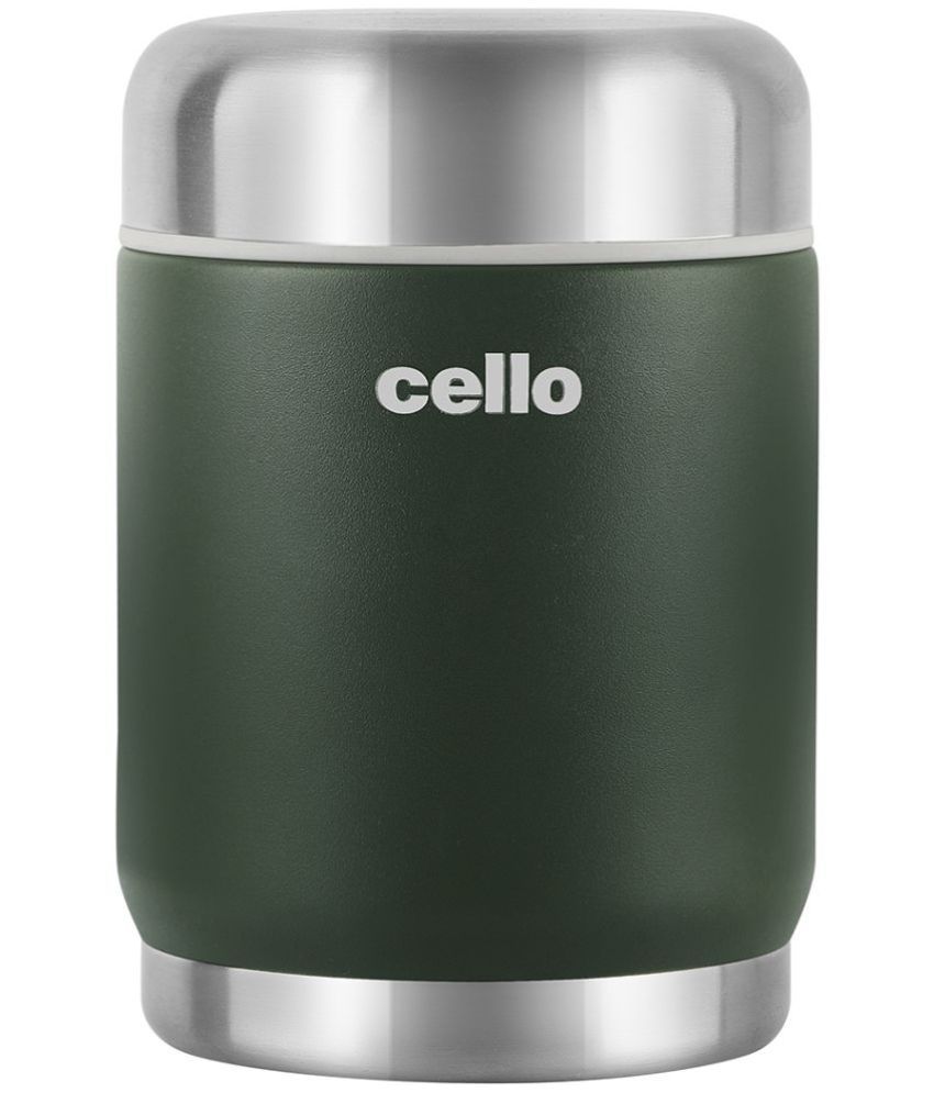     			Cello Duro Supee Green Steel Flask ( 400 ml )