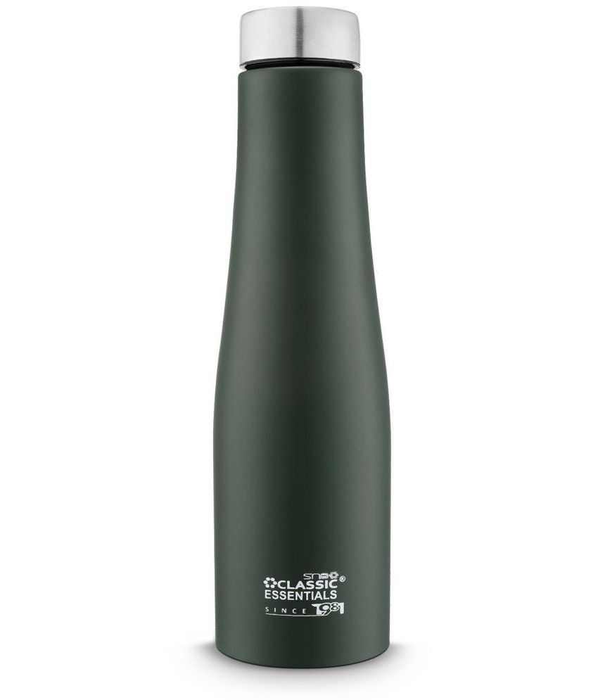    			Classic Essentials Inox Carbo Water Bottle Dark Green Stainless Steel Water Bottle 1000 mL ( Set of 1 )