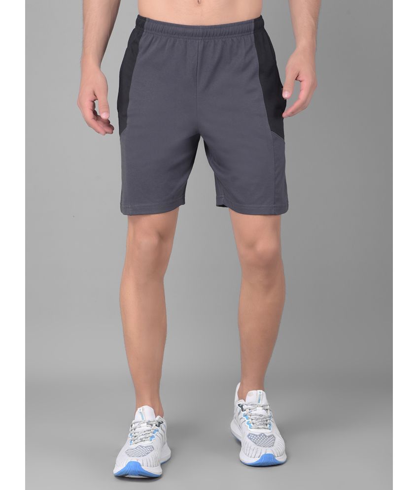     			Dollar Light Grey Cotton Blend Men's Shorts ( Pack of 1 )