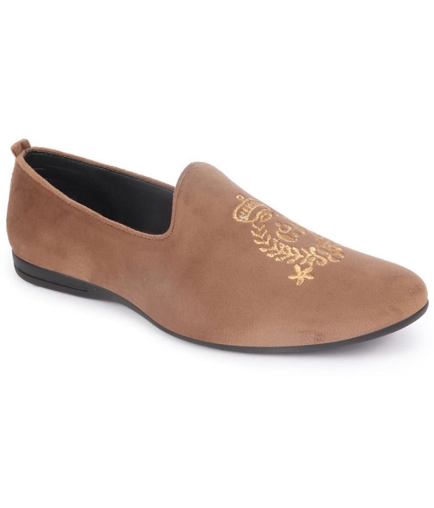     			Fausto Camel Men's Slip on