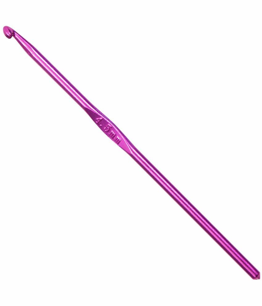     			Jyoti Crochet Hook Aluminium for Wool Work, Hand Knitted Sewing DIY Craft Weaving Needle, Ideal for Sweaters, Purses, Scarves, and Booties, 15800 (Colored, 6"/15cm of Size 7/4.5mm) - 5 Pieces