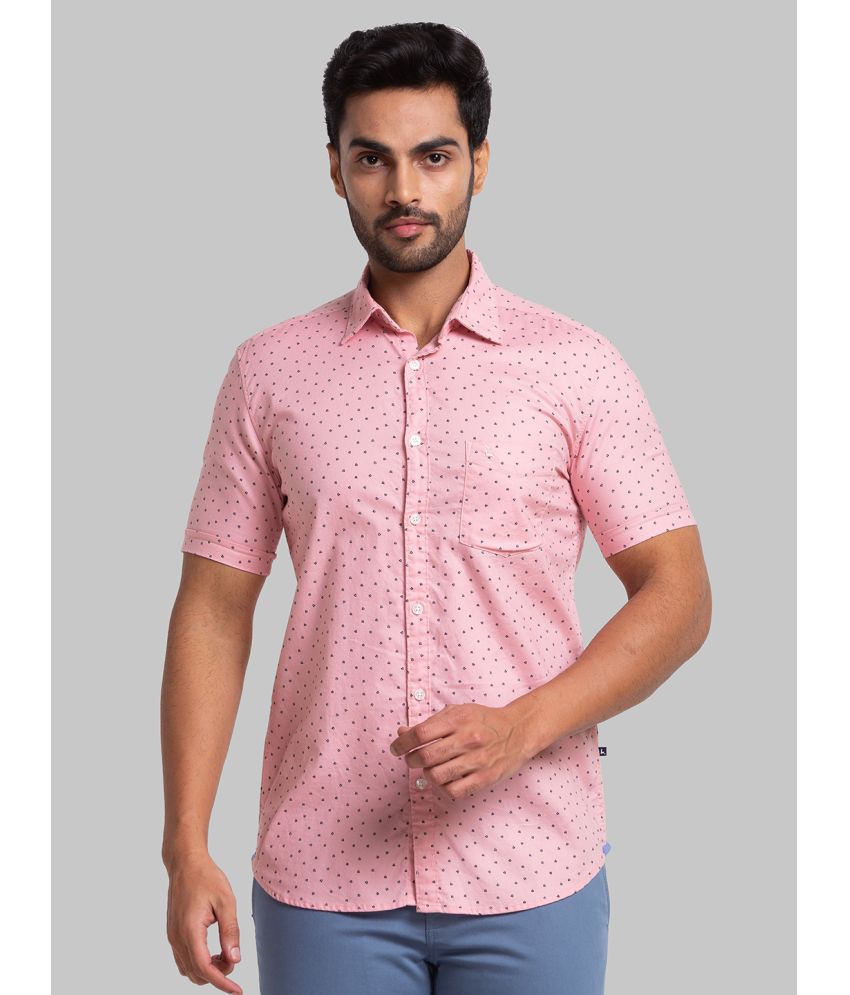     			Parx 100% Cotton Slim Fit Printed Half Sleeves Men's Casual Shirt - Red ( Pack of 1 )