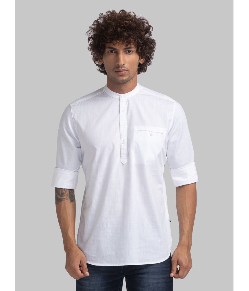     			Parx 100% Cotton Slim Fit Solids Full Sleeves Men's Casual Shirt - White ( Pack of 1 )