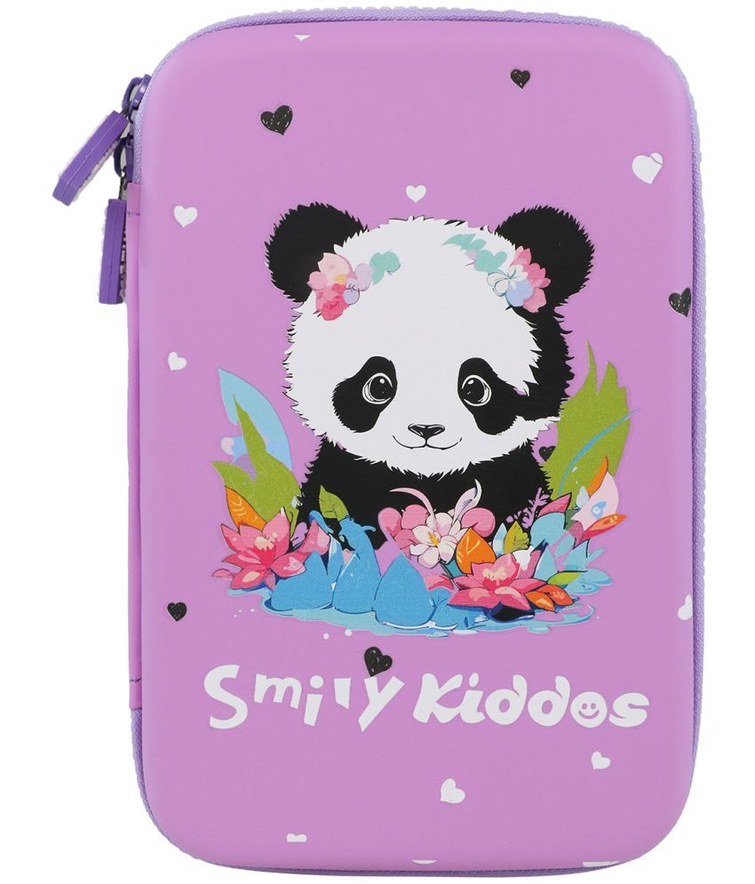     			Single Compartment Eva Pencil Baby panda - violet