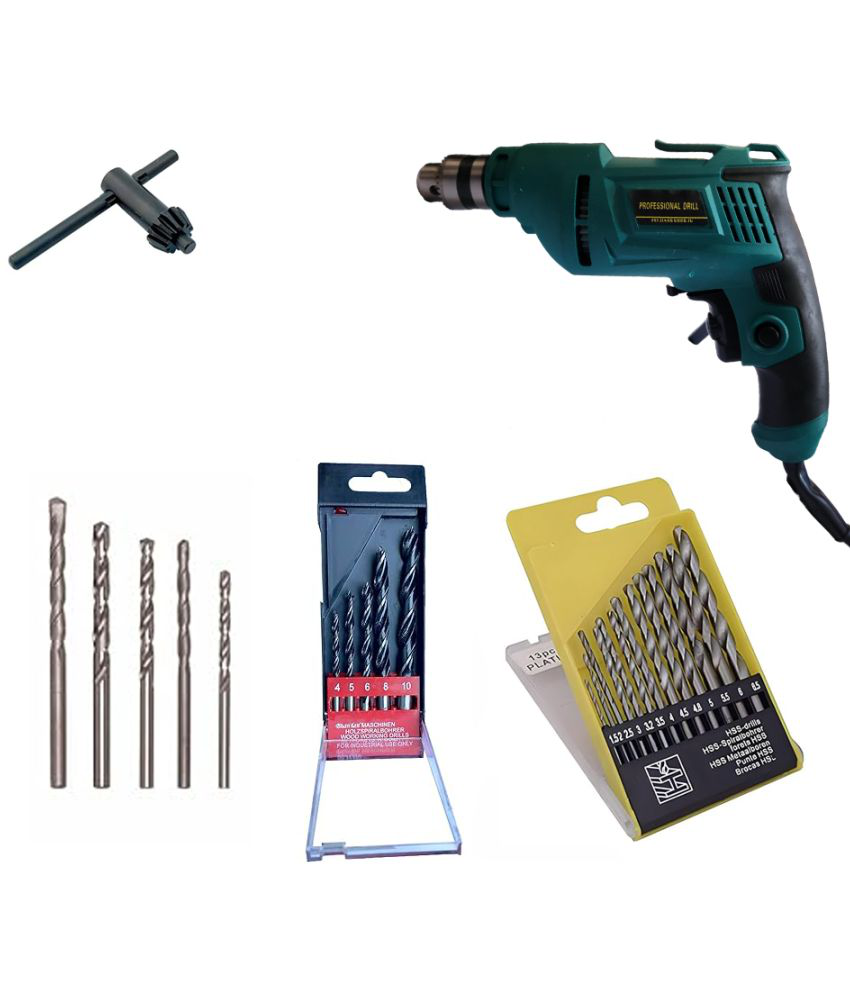     			Atrocitus - Kit of 5-690 550W 9 mm Corded Drill Machine with Bits