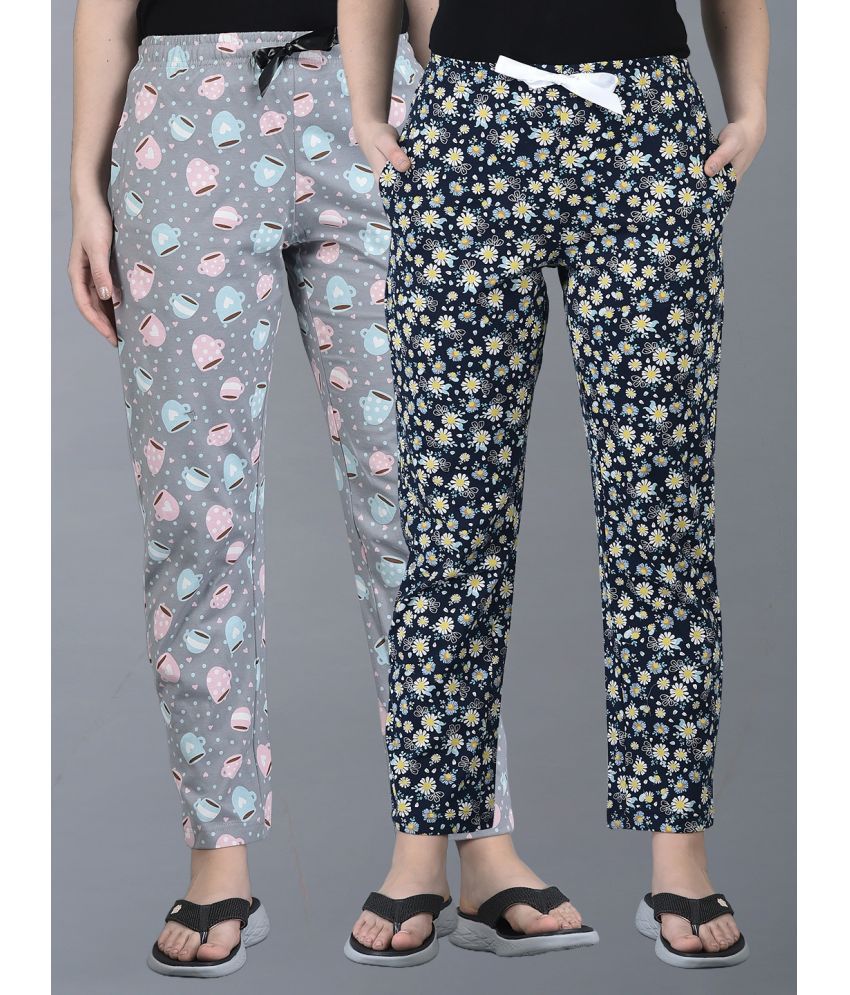     			Dollar Missy Multi Color Cotton Blend Women's Nightwear Pajamas ( Pack of 2 )