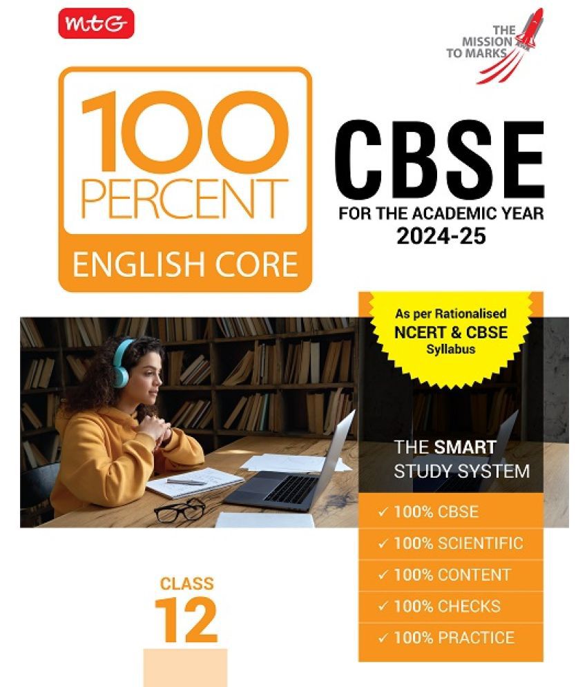     			MTG 100 Percent English Core For Class 12 CBSE Board Exam 2024-25 | Chapter-Wise Self-evaluation Test, Theory, Diagrams & Practical Available All in O