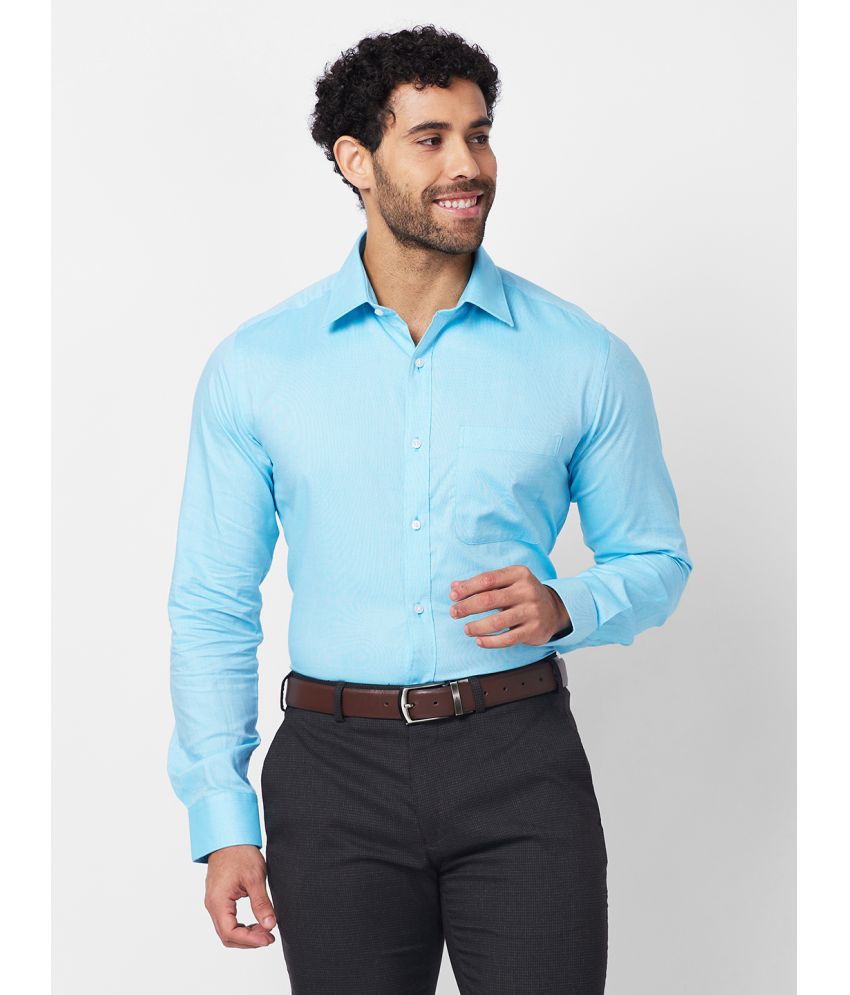    			Raymond Cotton Slim Fit Full Sleeves Men's Formal Shirt - Navy ( Pack of 1 )