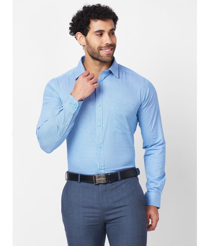     			Raymond Cotton Slim Fit Full Sleeves Men's Formal Shirt - Blue ( Pack of 1 )