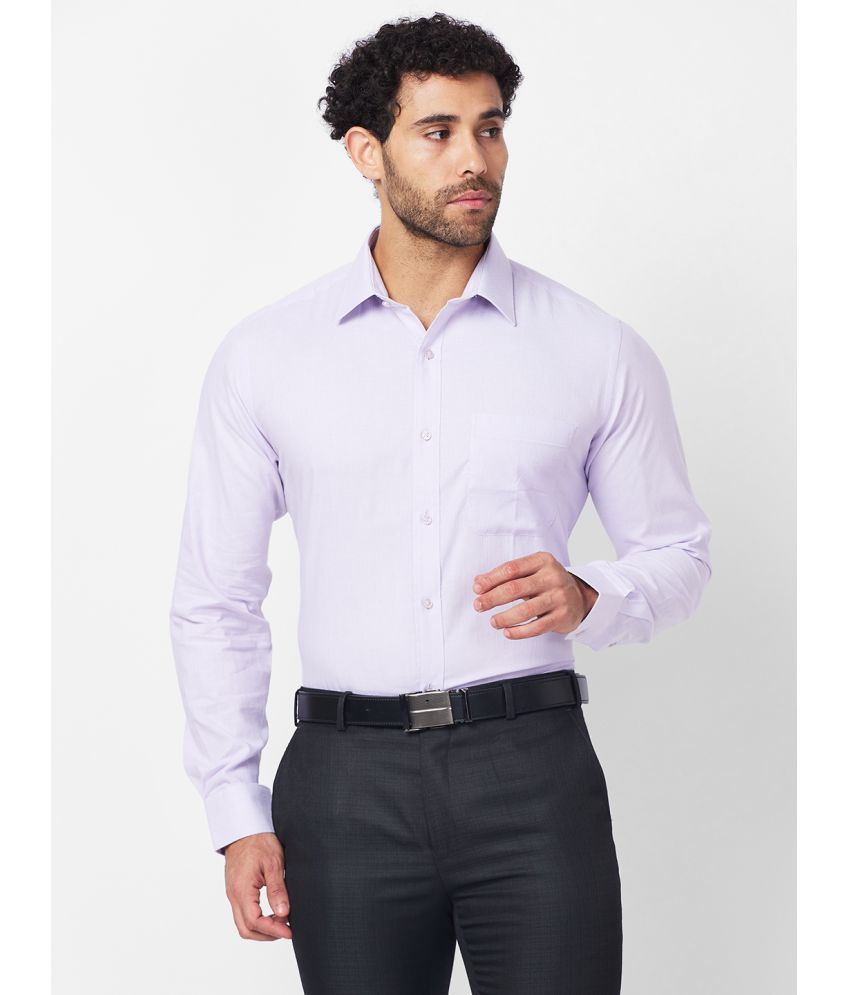     			Raymond Cotton Slim Fit Full Sleeves Men's Formal Shirt - Purple ( Pack of 1 )