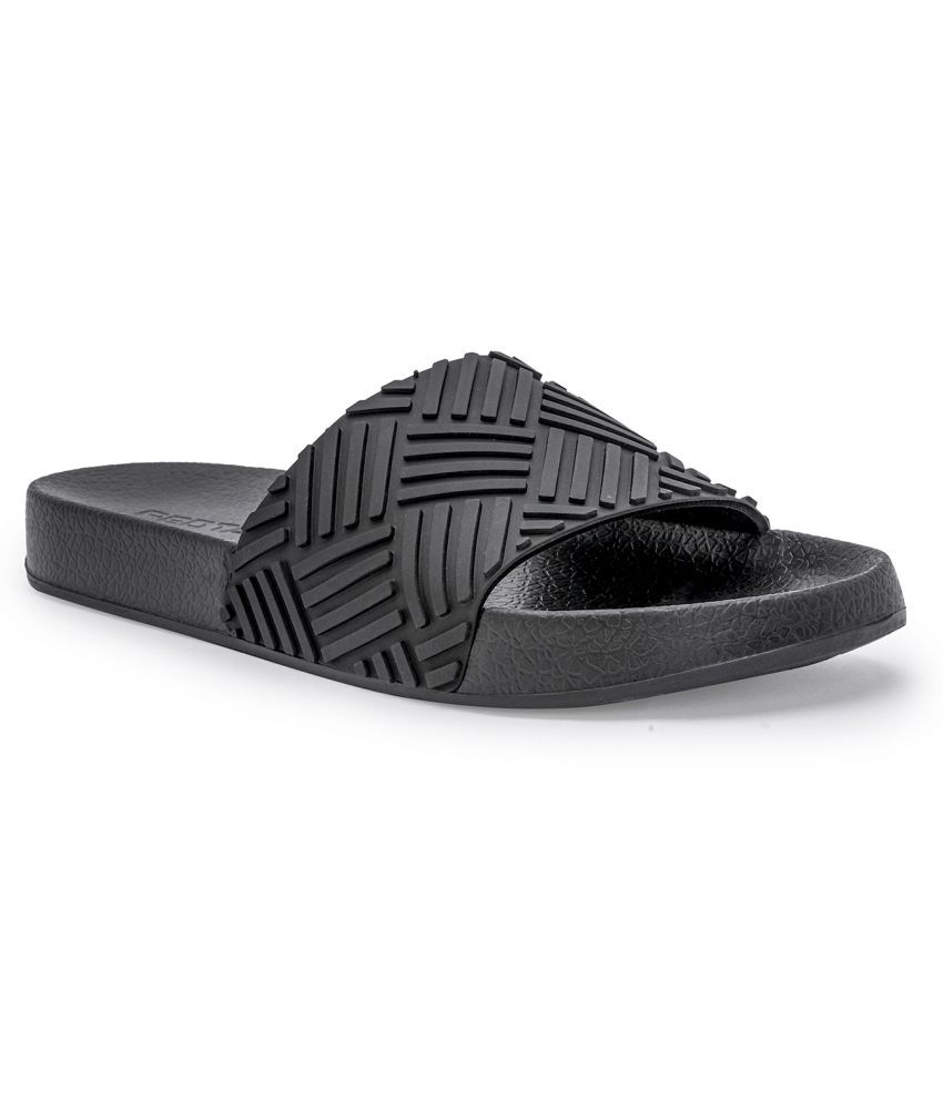     			Red Tape Black Men's Slide Flip Flop