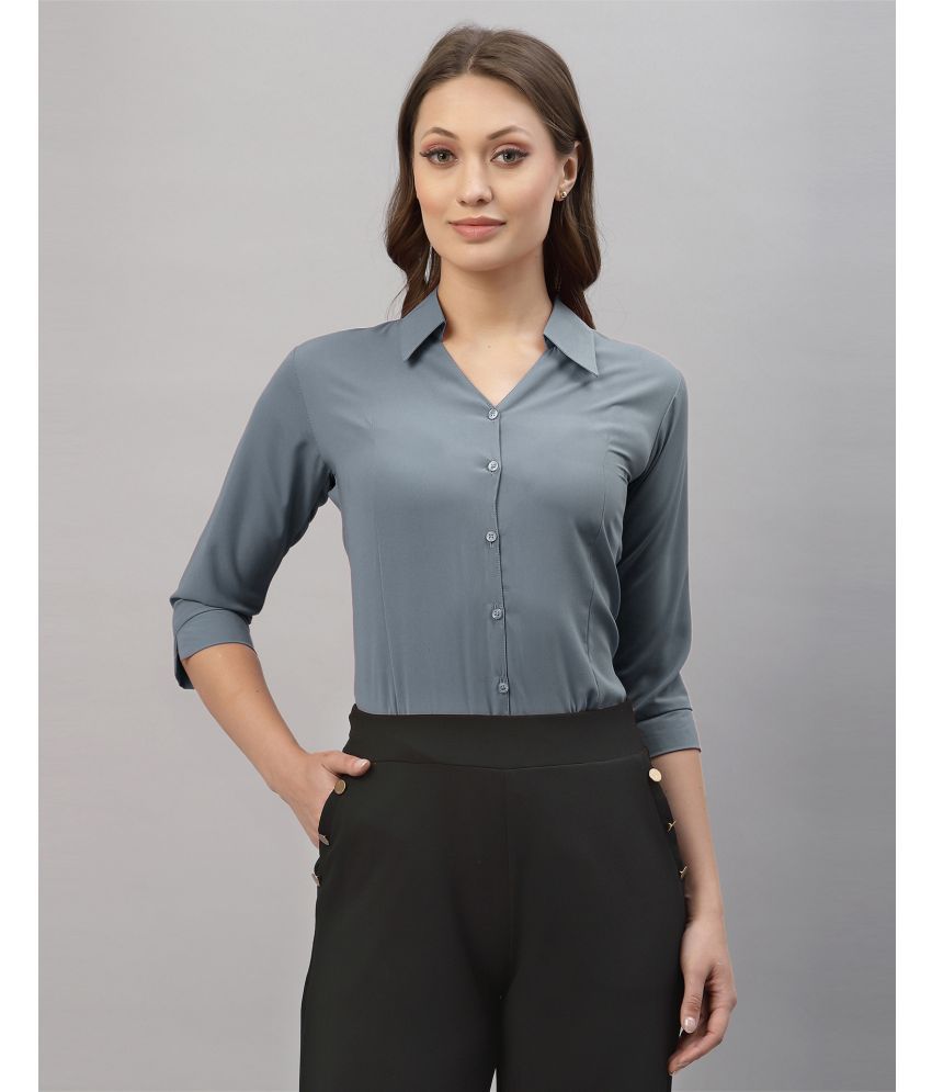     			Selvia Grey Viscose Women's Shirt Style Top ( Pack of 1 )