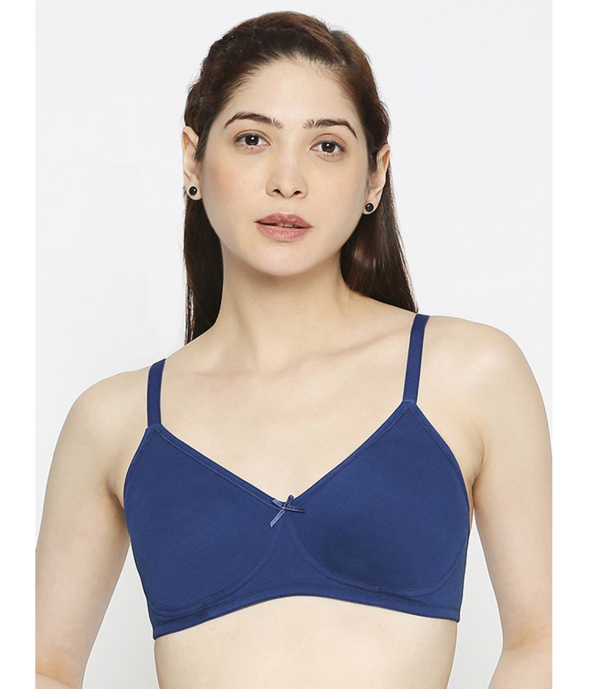     			Smarty Pants Navy Blue Cotton Non Padded Women's Everyday Bra ( Pack of 1 )